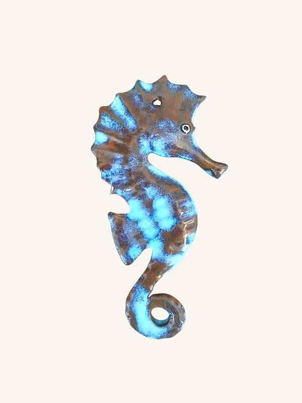 Handmade Seahorse Turquoise ~ Wall hanging