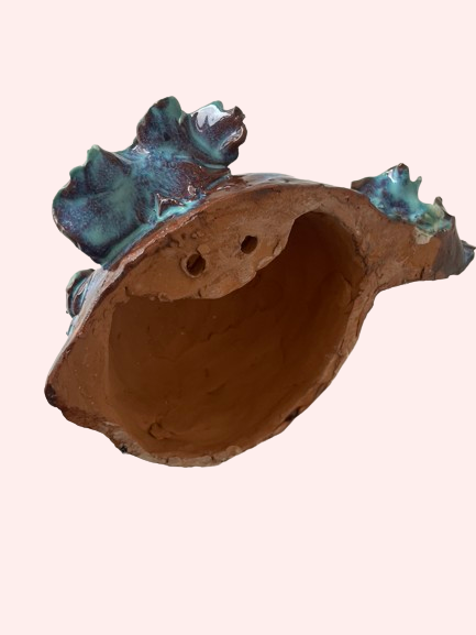 Håndlavet pindsvinfisk no. 11 〰️ vægophæng