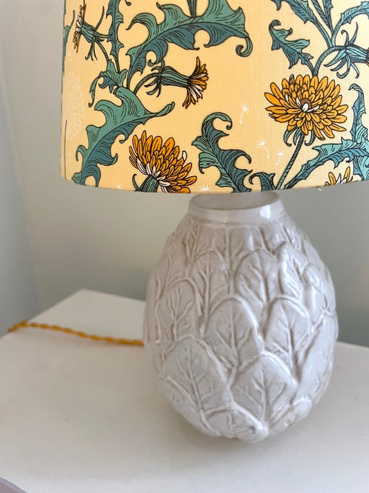 Dansk keramiklampe med blade