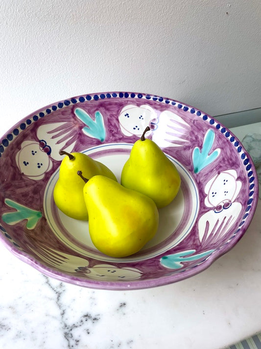 Amalfi håndmalet skål | Blæksprutte