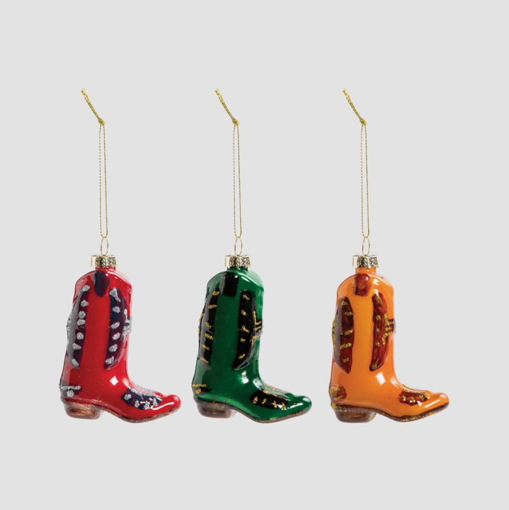 COWBOY BOOTS ORNAMENT 〰️ 3 PCS.