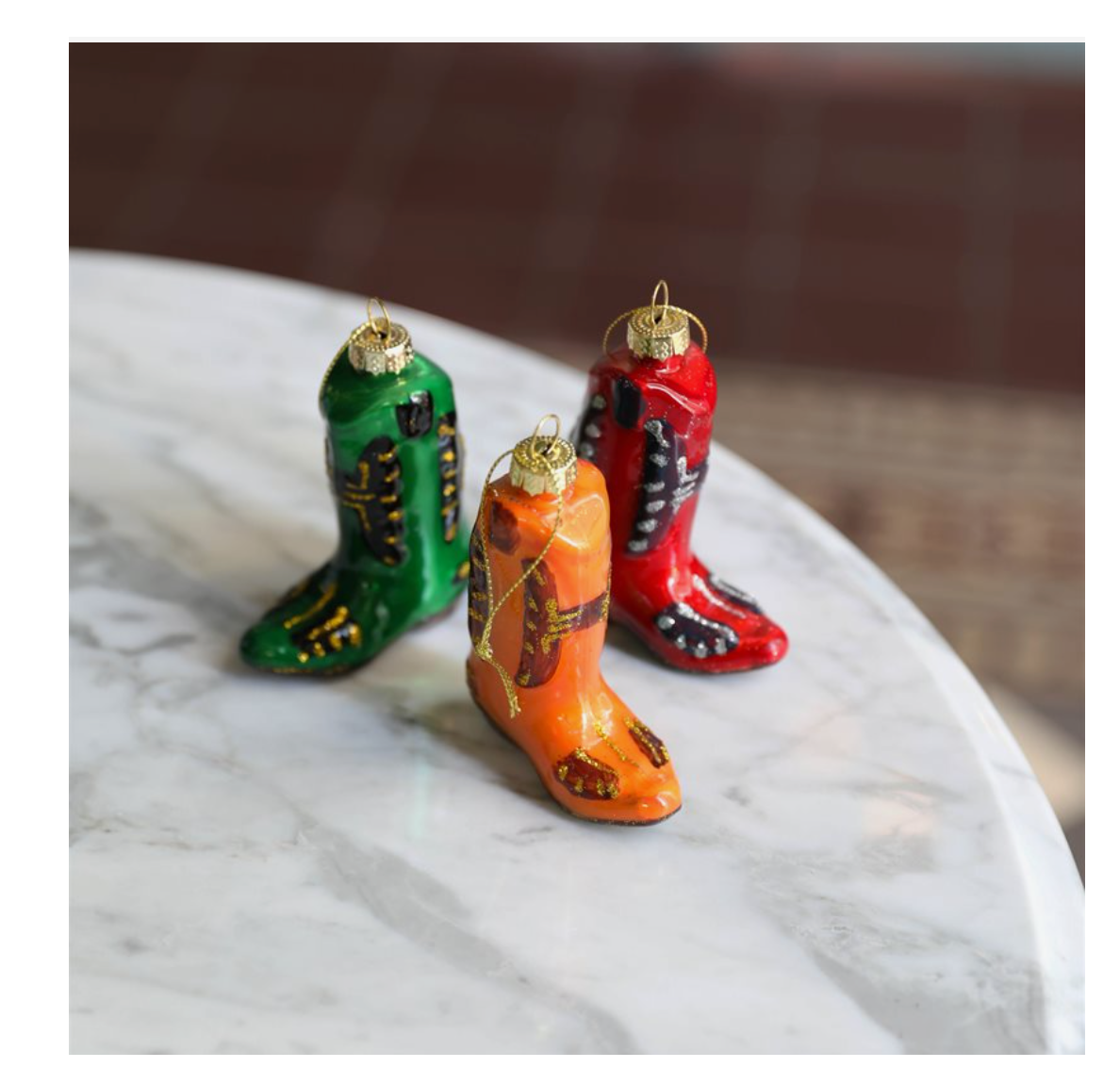 COWBOY BOOTS ORNAMENT 〰️ 3 PCS.