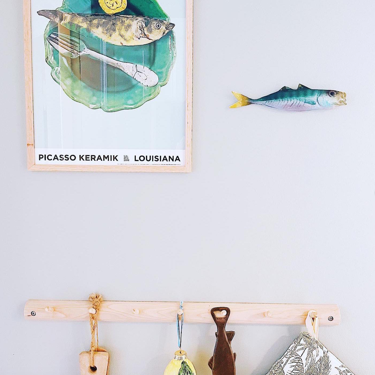 Green handmade Boga ~ Wall hanging