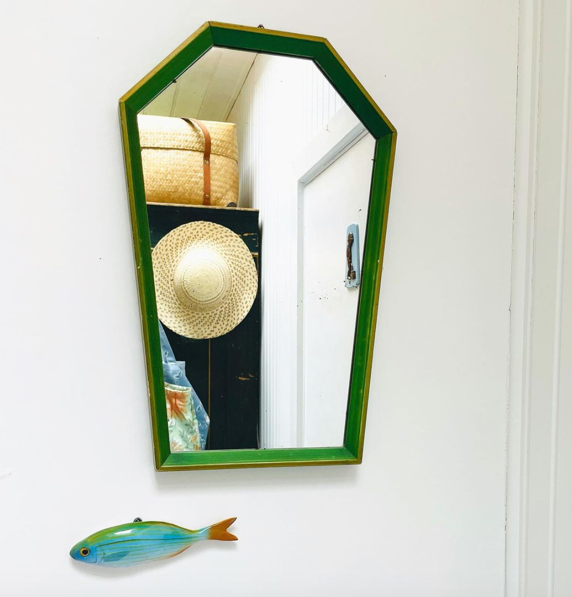 Green handmade Boga ~ Wall hanging