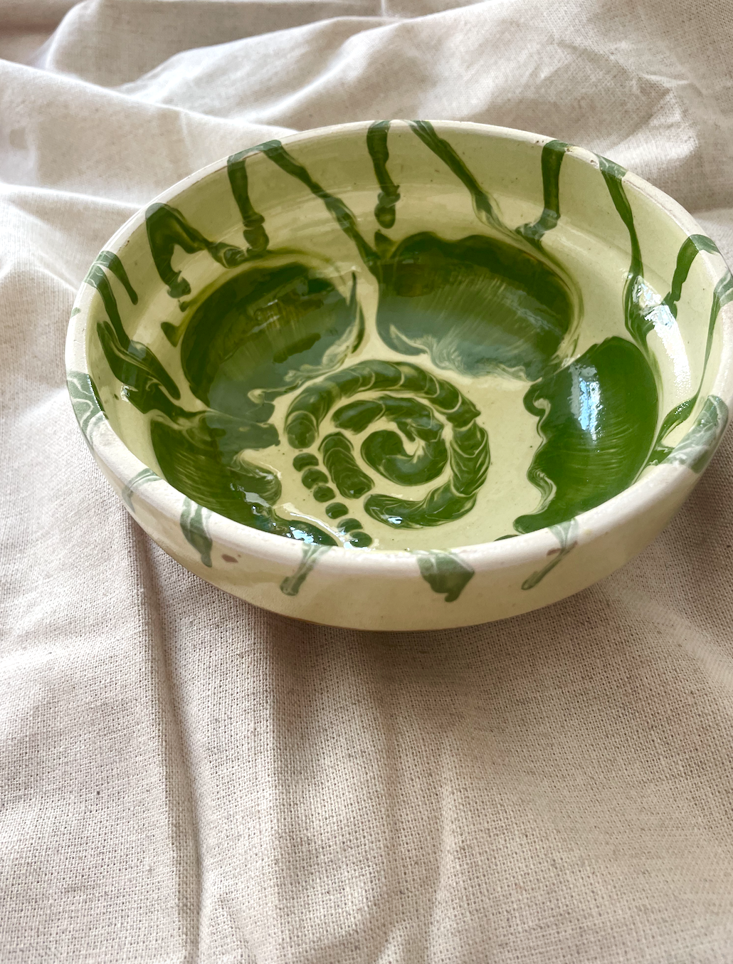 Horezu unika terracotta skål no. 3