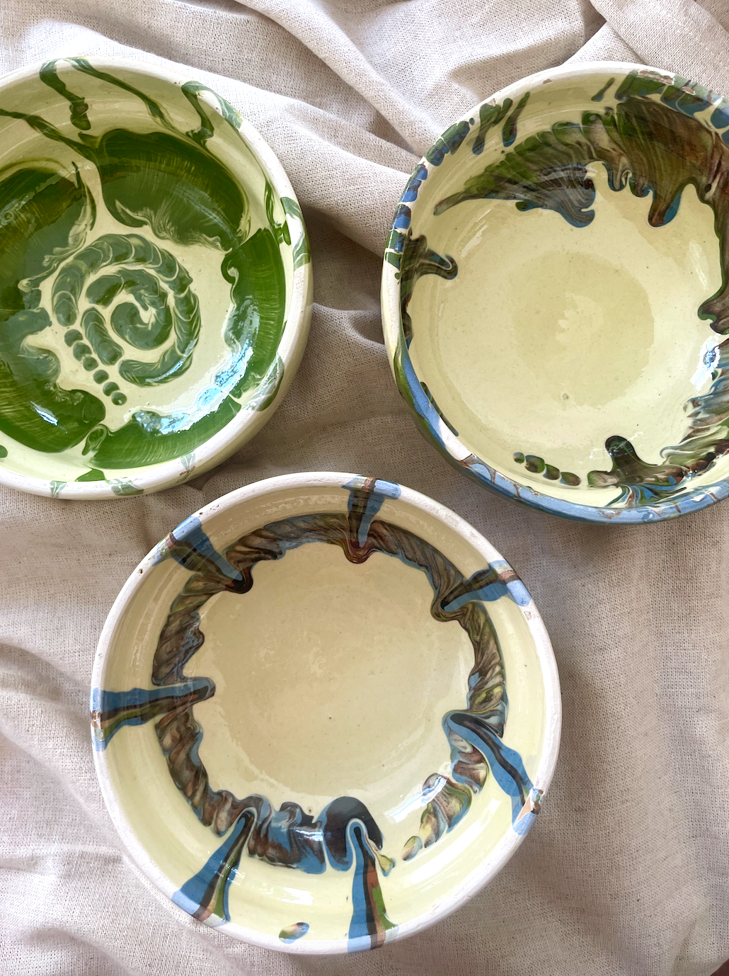 Horezu unika terracotta skål no. 3