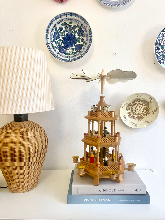 Gammel Weihnacht Pyramide / Julekarrusel i træ