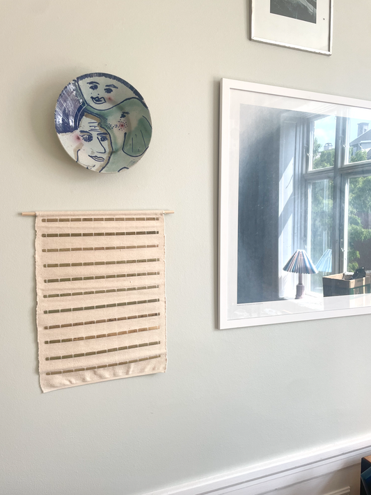 Tekstilværk til væggen