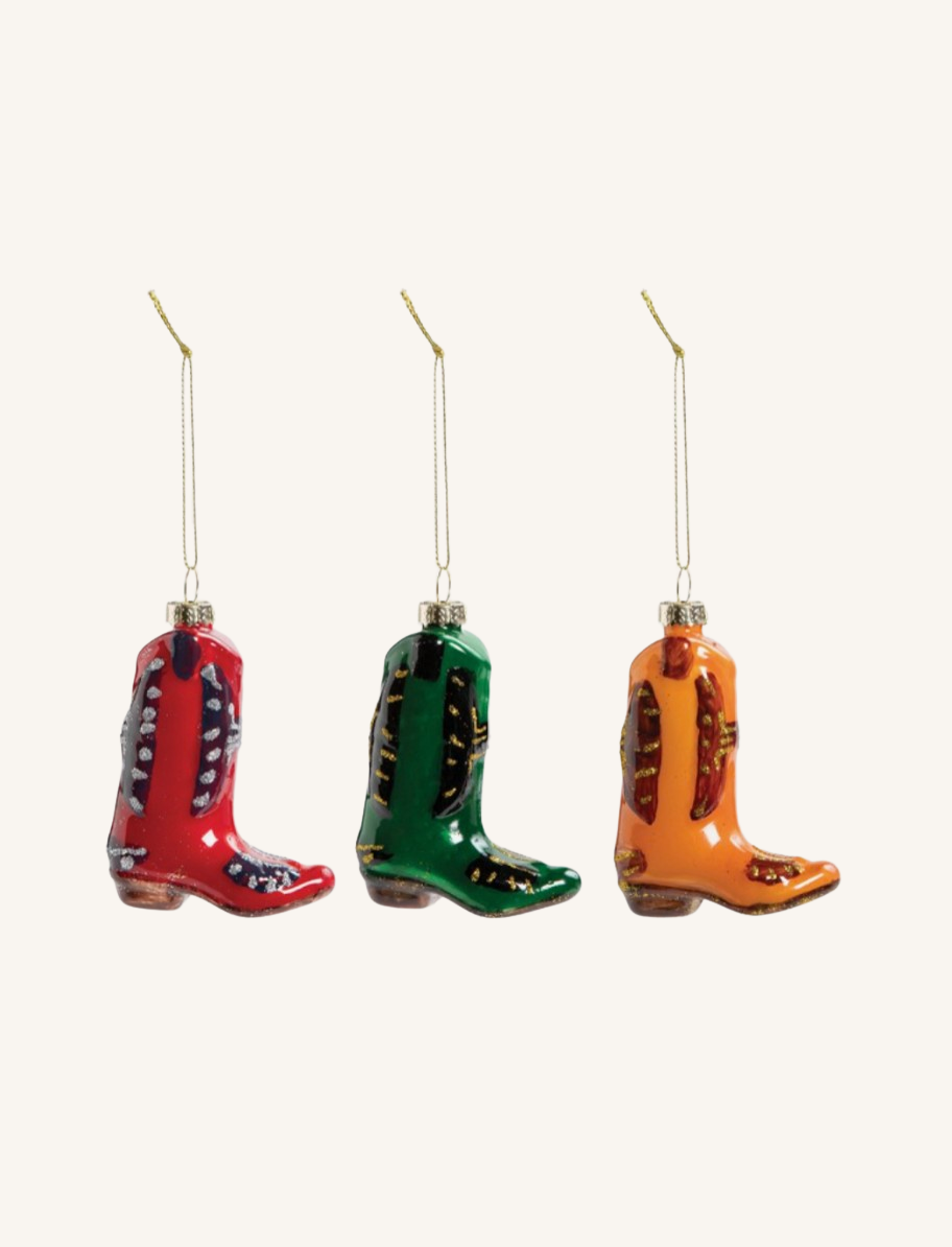 COWBOY BOOTS ORNAMENT 〰️ 3 PCS.