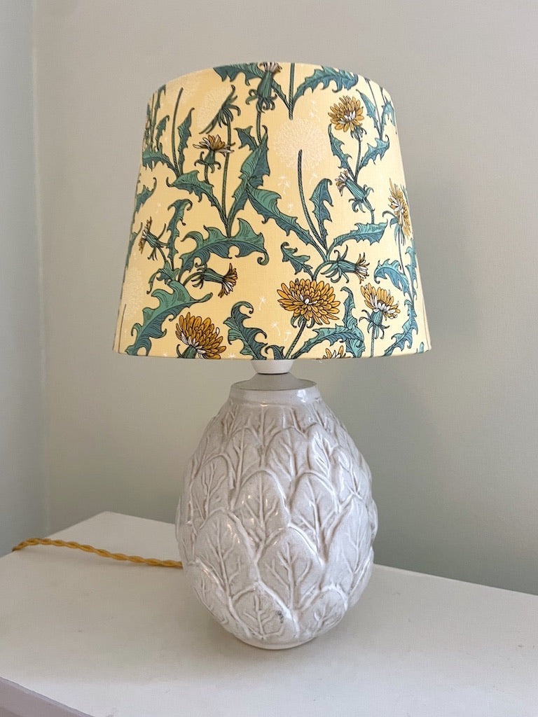 Dansk keramiklampe med blade