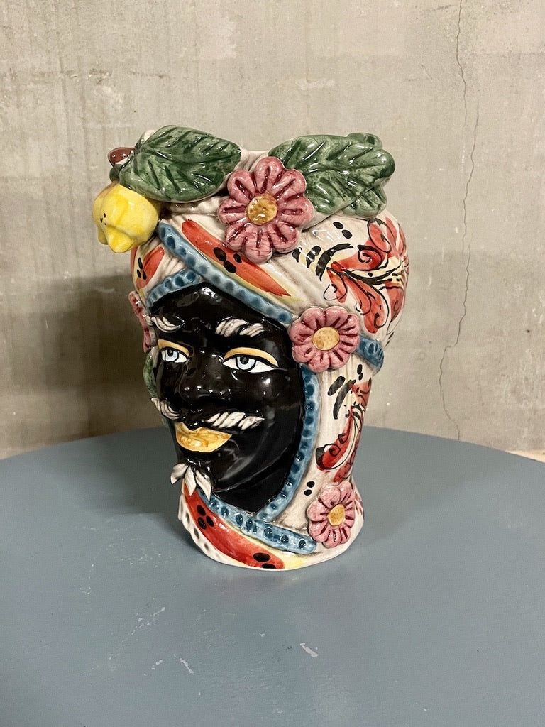 Mini Sultan White | Sicilian head vase