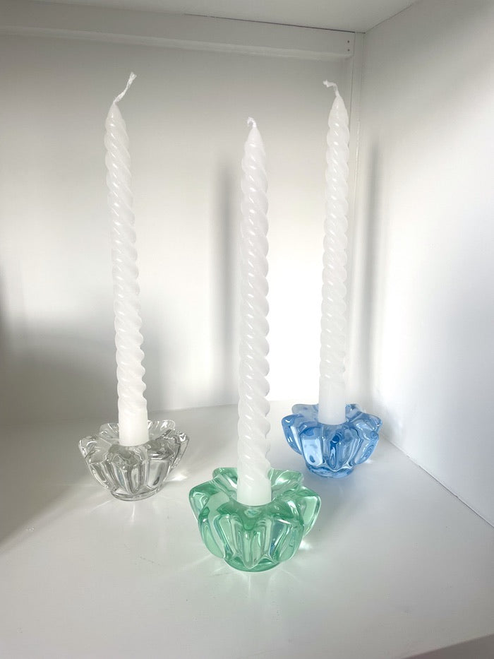 Vintage Holmegaard lysestage 〰️ klar