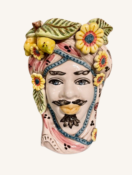 Mini Sultan White | Sicilian head vase