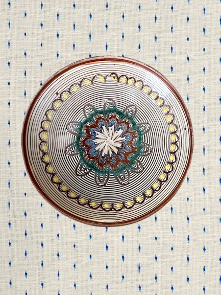 Stort Horezu fad med ophæng no. 1