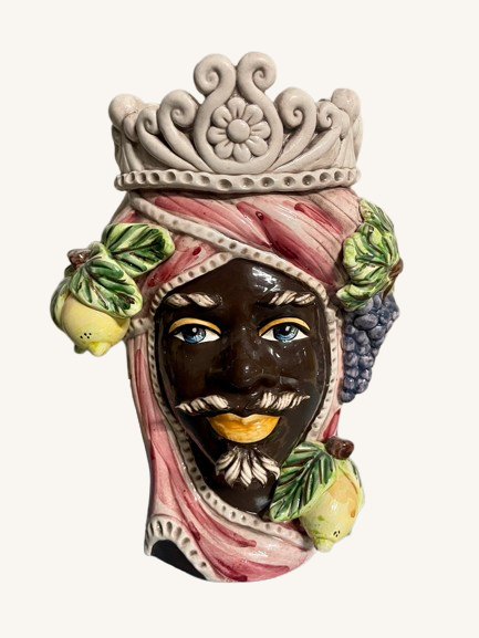 Mini Sultan White | Sicilian head vase