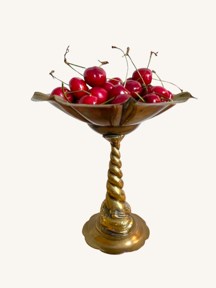 Elegant messingopsats på snoet fod af fisk