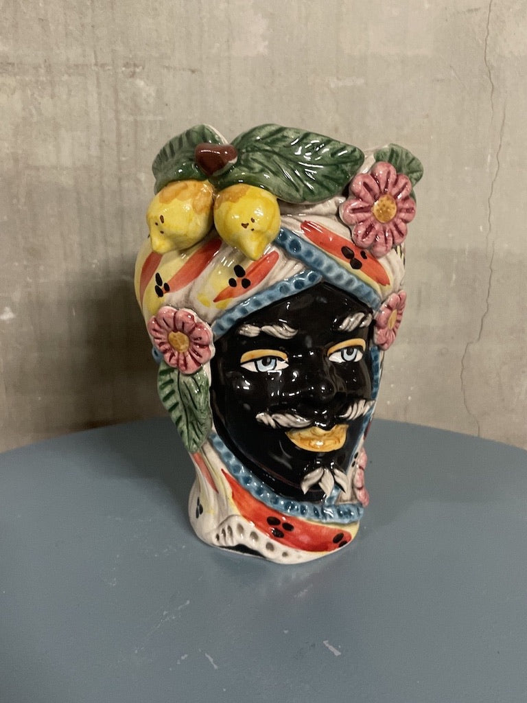 Mini Sultan White | Sicilian head vase