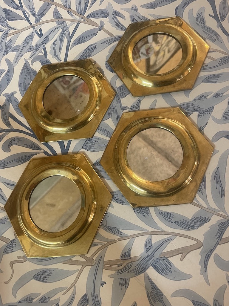 Lille indisk sekskantet spejl