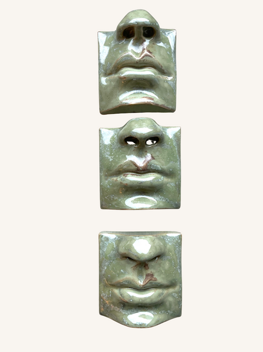 Square Mouth No. 1 Relief | Copper Green