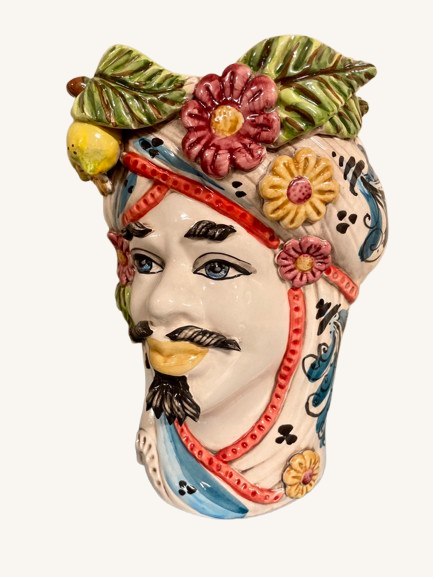 Mini Sultan White | Sicilian head vase