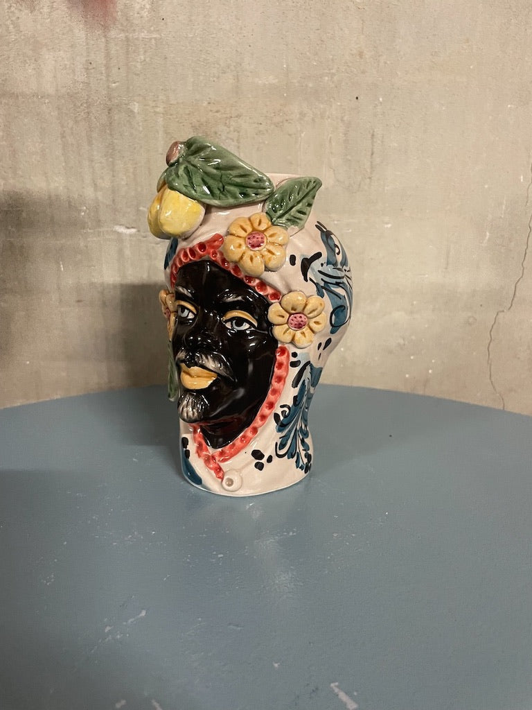 Mini Sultan White | Sicilian head vase