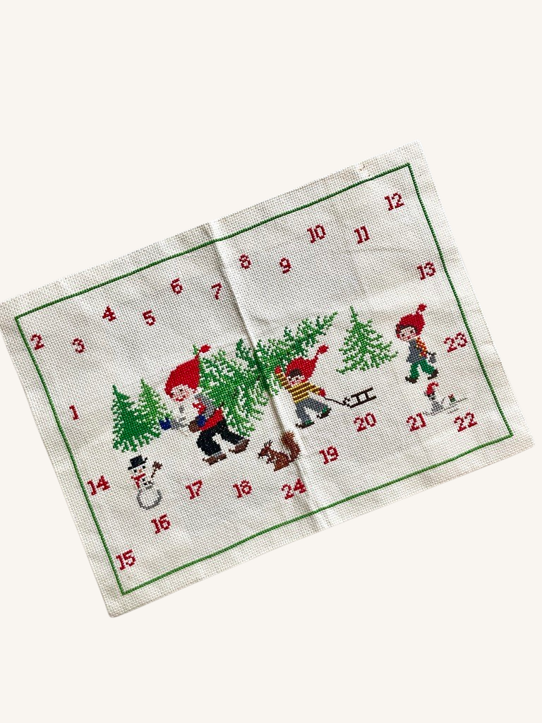 Vintage håndlavet pakkekalender