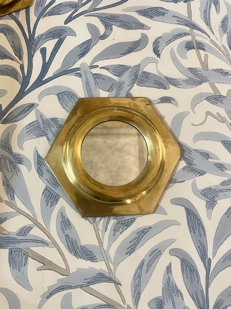 Lille indisk sekskantet spejl