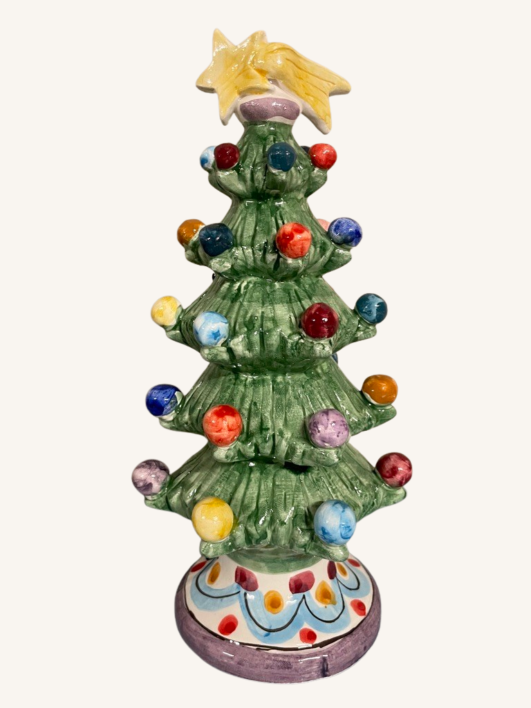 Nostalgisk keramik juletræ no. 3 | Stor