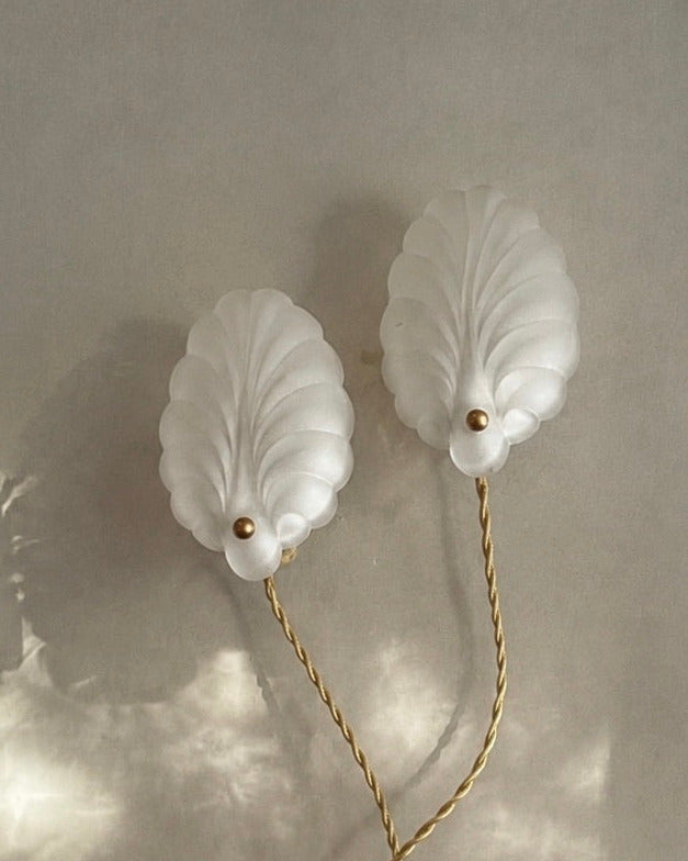 Vintage muslinge væglampe / natlampe