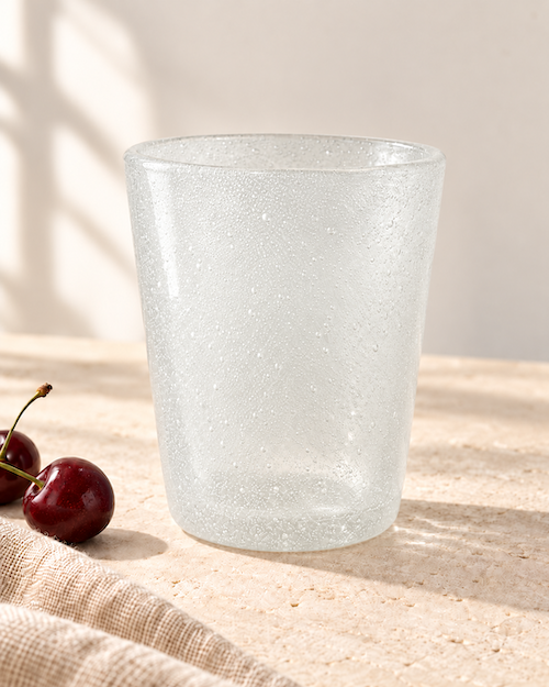 Snow Bubbles | Mundblæste italienske glas
