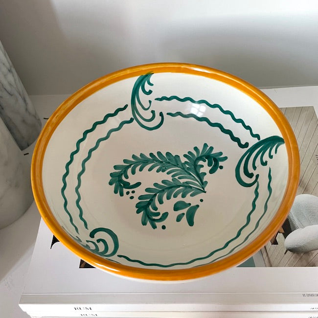 Håndmalet Amalfi skål | Verde lille