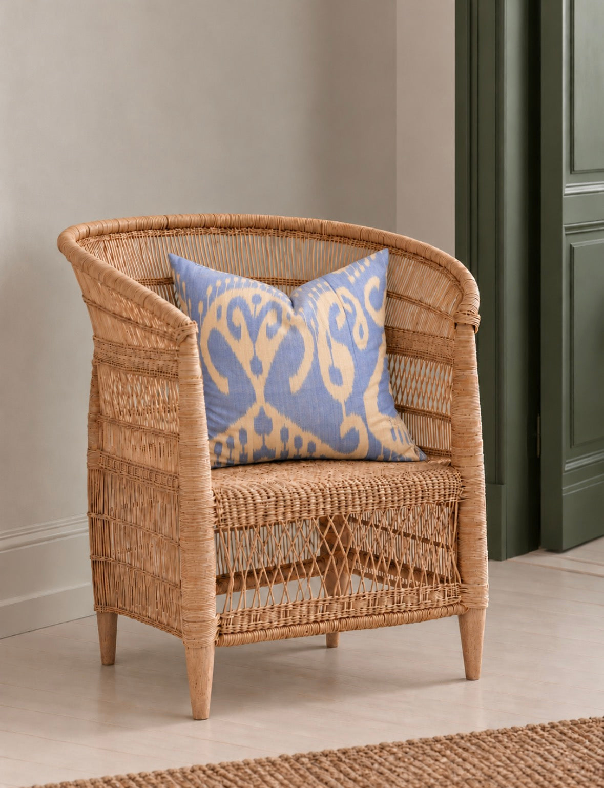 Håndvævet Ikat silkepude no. 8
