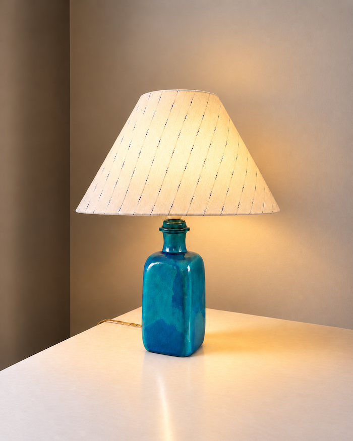 Kähler turkis vintage bordlampe