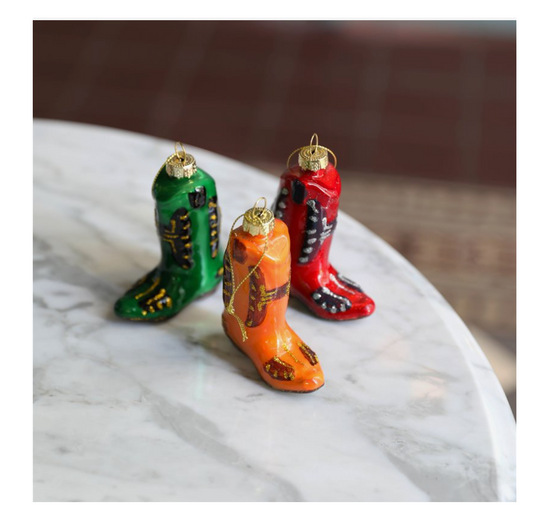 COWBOY BOOTS ORNAMENT 〰️ 3 PCS. 