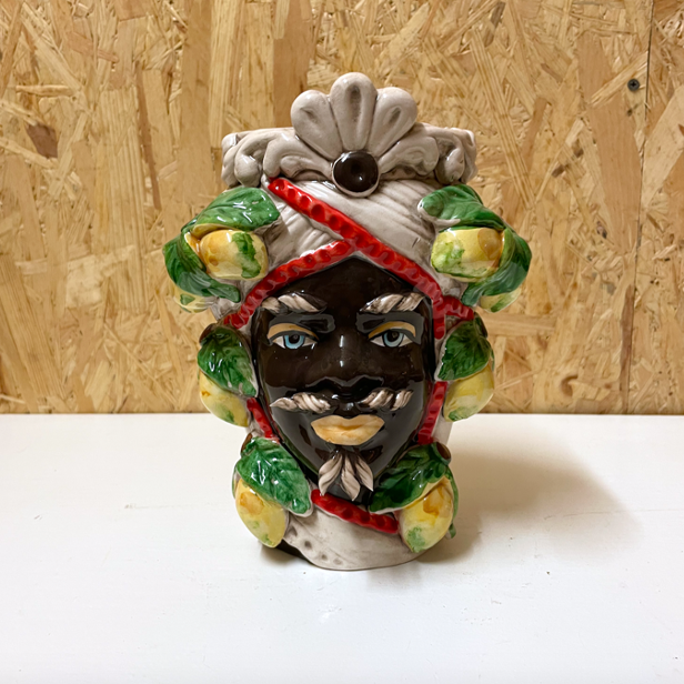 Uomo Limone Moro | Sicilian head vase