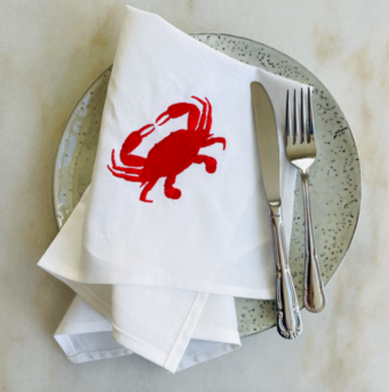 Cloth Napkins | Red Crab