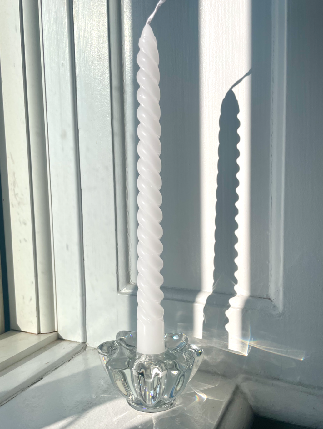 Vintage Holmegaard lysestage 〰️ klar