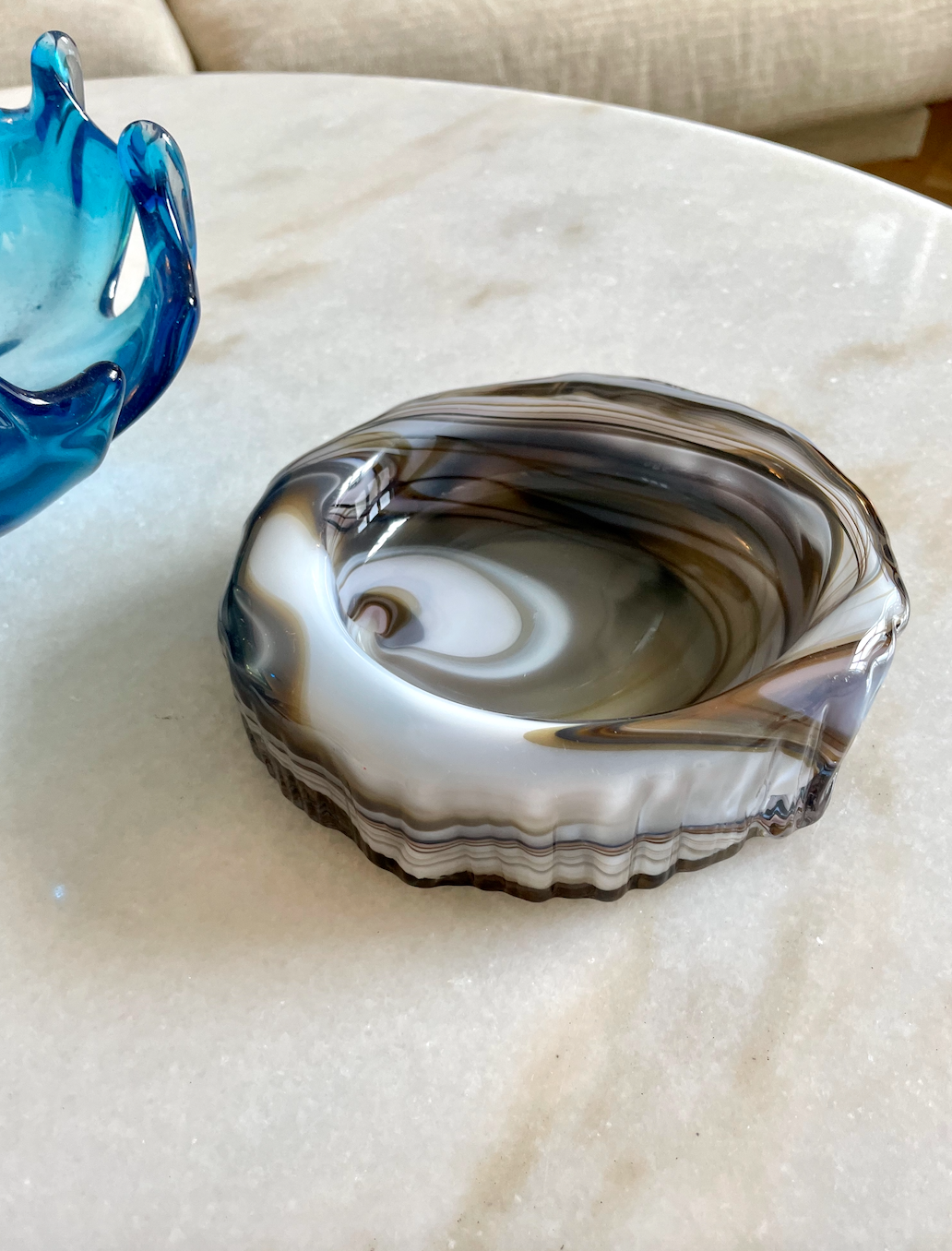 Sjælden mundblæst glasskål fra Holmegaard no. 1