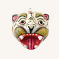 Original Bengal tiger mask from India | White