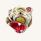Original Bengal tiger mask from India | White