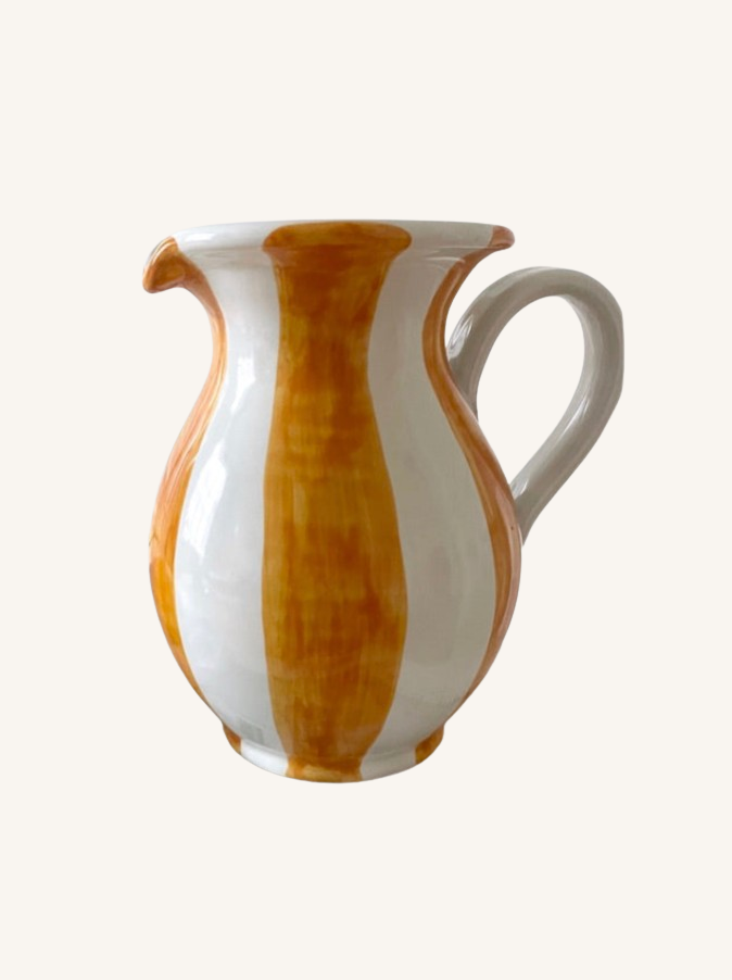 Italiensk kande med striber  〰️ Gul