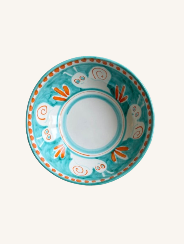 Amalfi håndmalet skål | Snegle