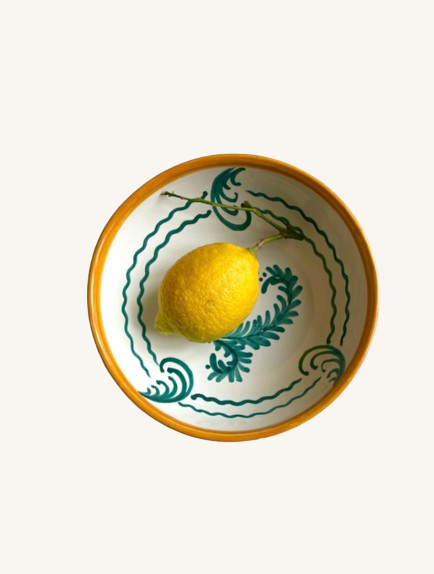 Håndmalet Amalfi skål | Verde lille