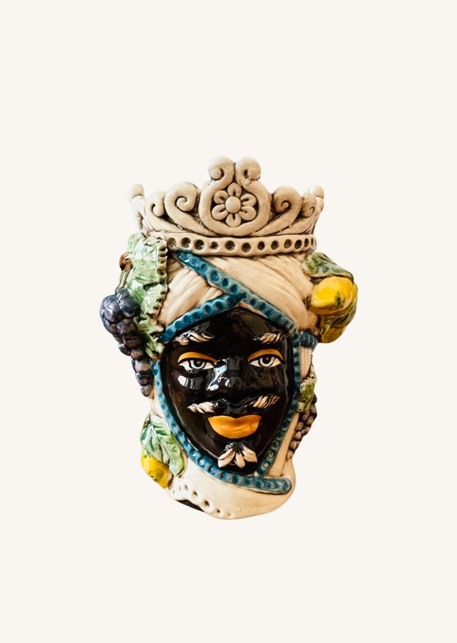Uomo Frutta Limone | Sicilian head vase