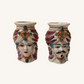 Mini Sultan &amp; Donna dark pink | Sicilian head vase