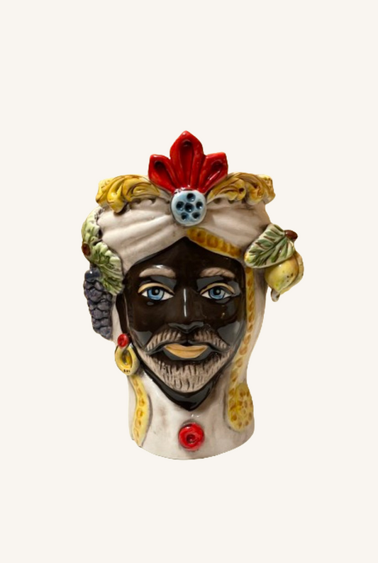 Papa Sultan Bianco | Sicilian head vase