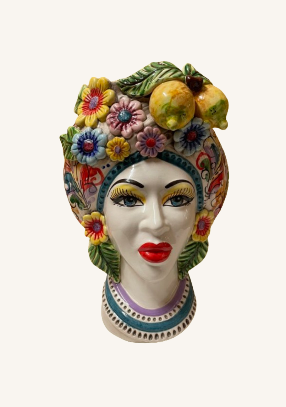 Regina Flora Grande | Sicilian head jar