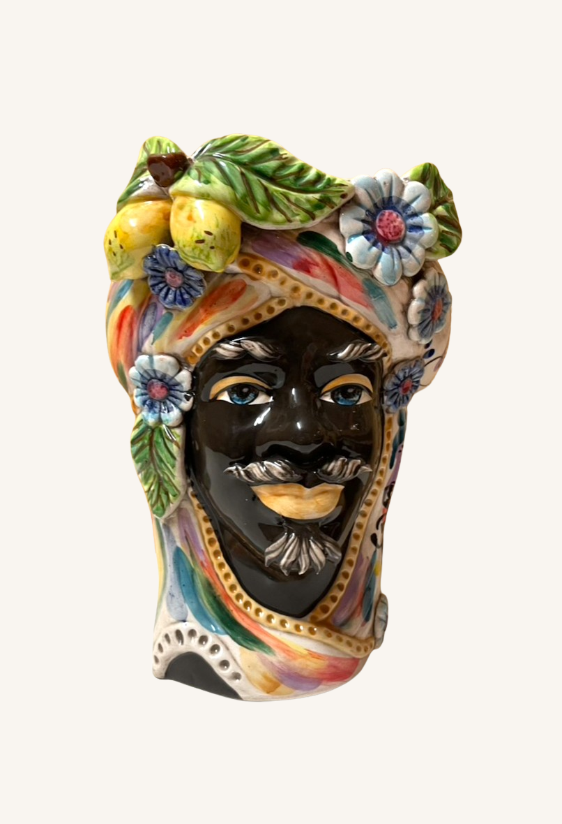 Sultan Flora Viola | Sicilian head vase