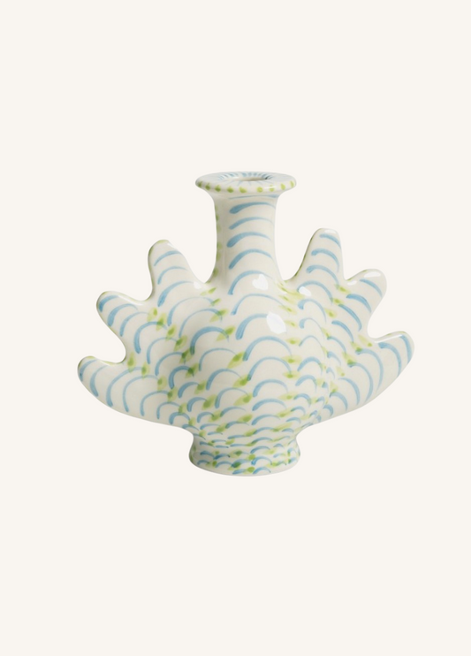 Lucie de Moyencourt håndmalet Shellegance lysestage / vase No. 3