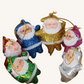 Vintage Christmas Ornaments | Snowman on rainbow